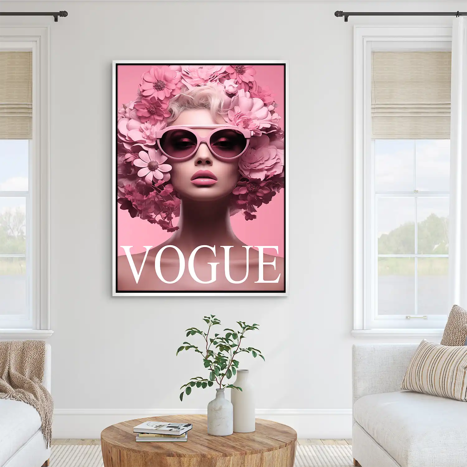 Pink Vogue Leinwand Bild INGALERIE