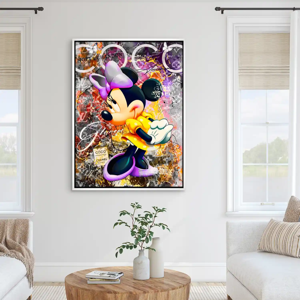 Minnie Maus Glamour Pop Art Leinwand Bild INGALERIE