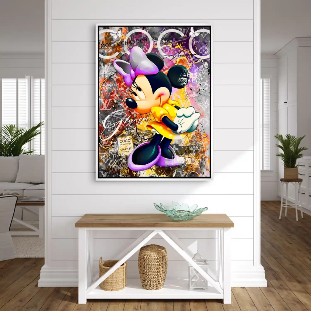 Minnie Maus Glamour Pop Art Leinwand Bild INGALERIE