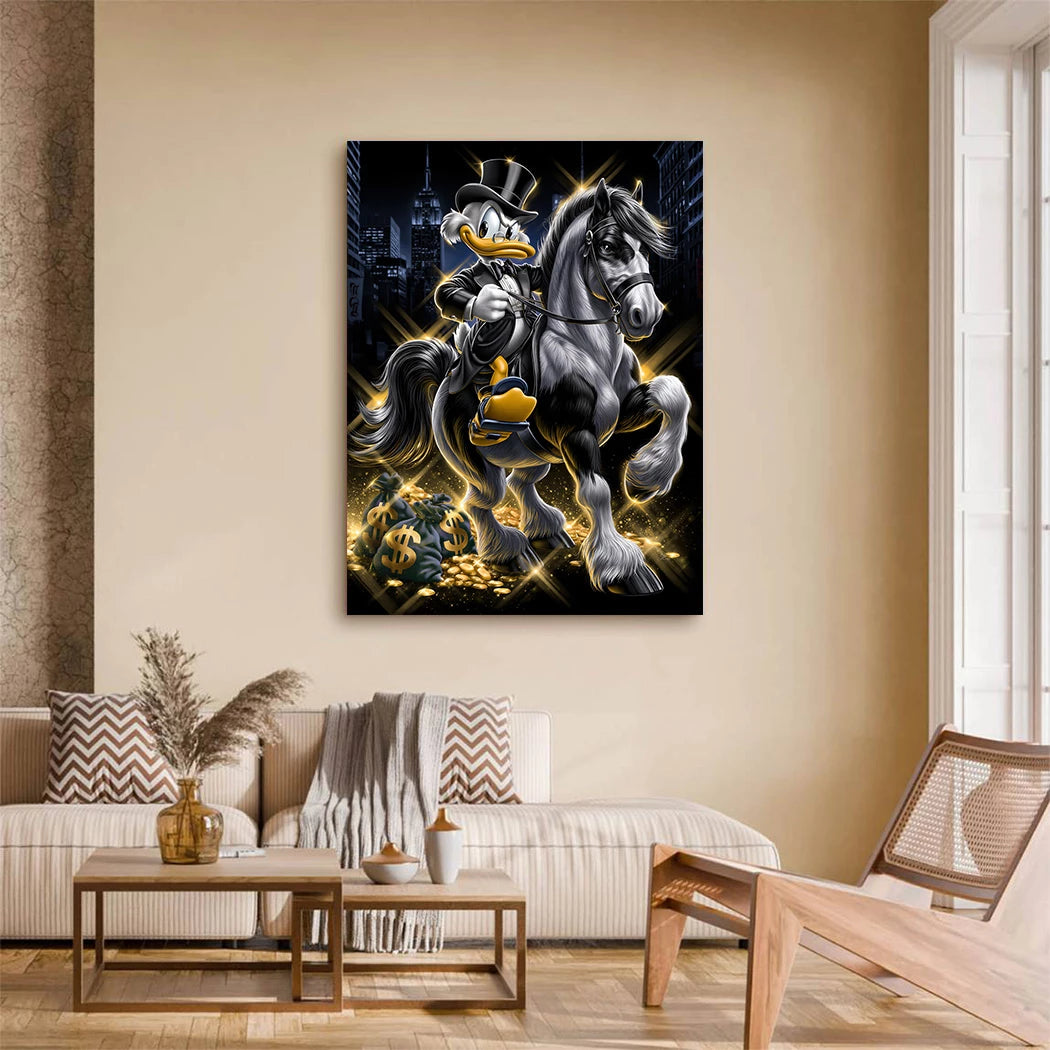 Dagobert Rich Rider Acrylglasbild