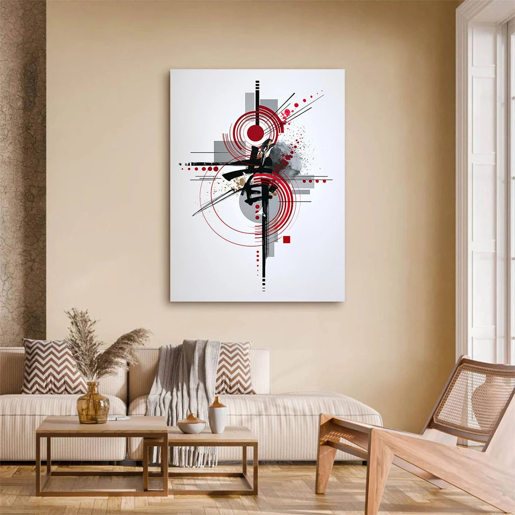 Zen Geometrie Leinwand Bild
