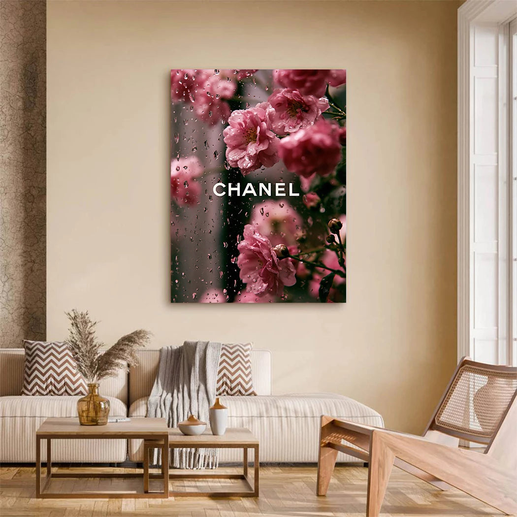 Chanel Blütenregen Leinwand Bild