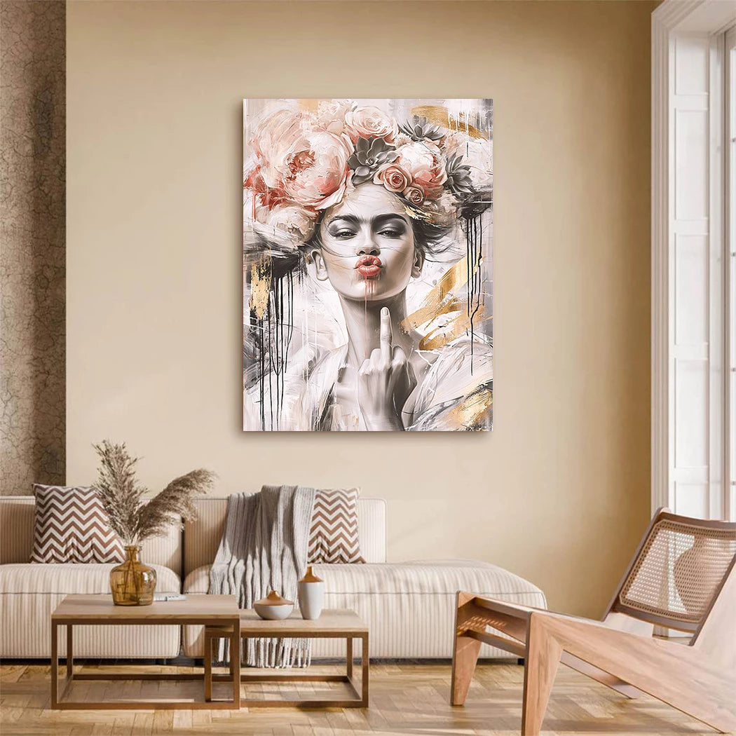 Frida Kahlo Attitude Leinwand Bild